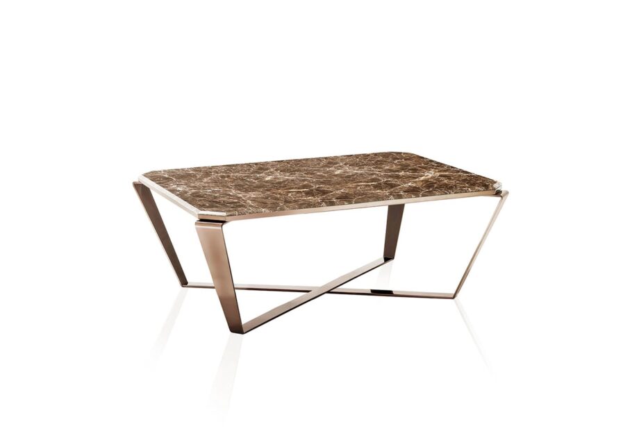 Ritz coffee table | DV home. Exquisite coffee table with a marble top and metal base, combining luxury and functionality.