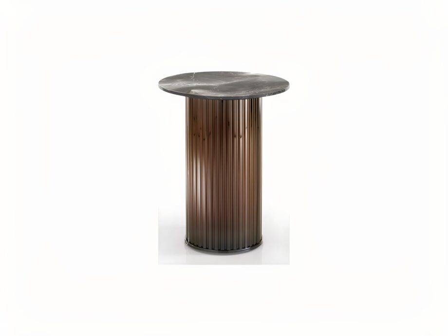 Windsor coffee table | DV home. An elegant Art Deco side table featuring a luxurious marble or onyx top and a sophisticated metal base.