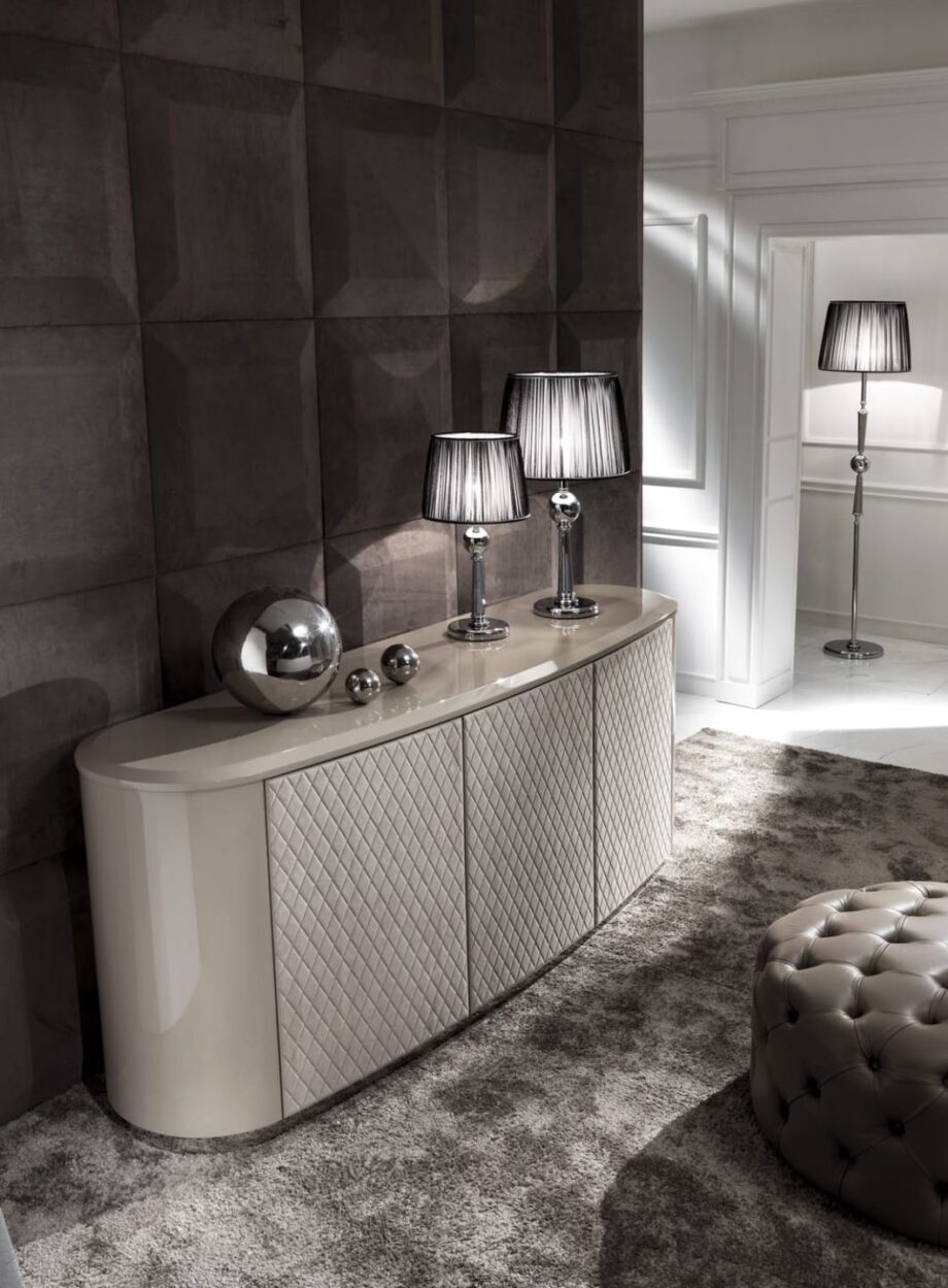 Vogue sideboard | DV home. An exquisite Art Deco sideboard offering luxurious storage with customizable finishes and premium materials for sophisticated interiors.