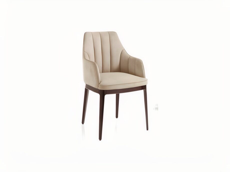 Charlotte chair | DV home. Elegant Italian Art Deco armchair, featuring plush upholstery and a refined wooden base, perfect for luxurious interiors.