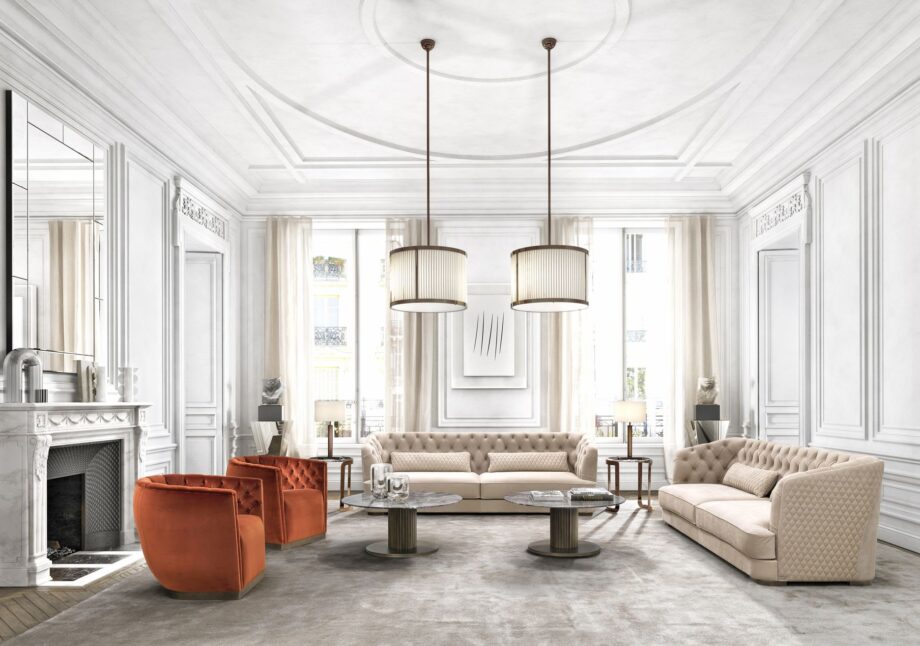 Epoque armchair | DV home. Exquisite Art Deco armchair with deep tufting, creating an atmosphere of luxury and comfort.