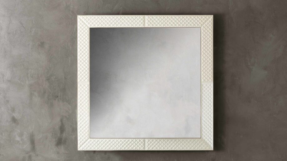 Ghost mirror | Rugiano. Designer mirror with unique geometric design, visually expanding space and adding luxury.