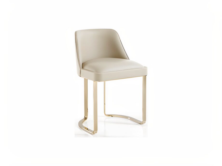 Coco Cannetè chair | DV home. Elegant Italian chair with quilted armrests, chrome base, offering refined design and exceptional comfort for luxurious interiors.