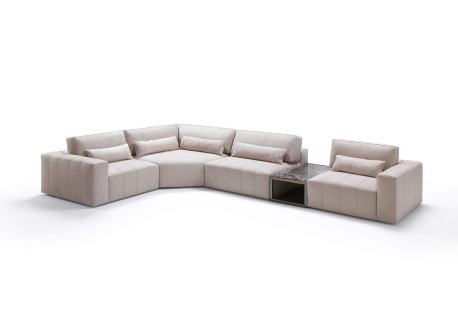 Edmond Lounge sofa | DV home. Elegant modular sofa with Italian design and luxurious upholstery, perfect for contemporary interiors.