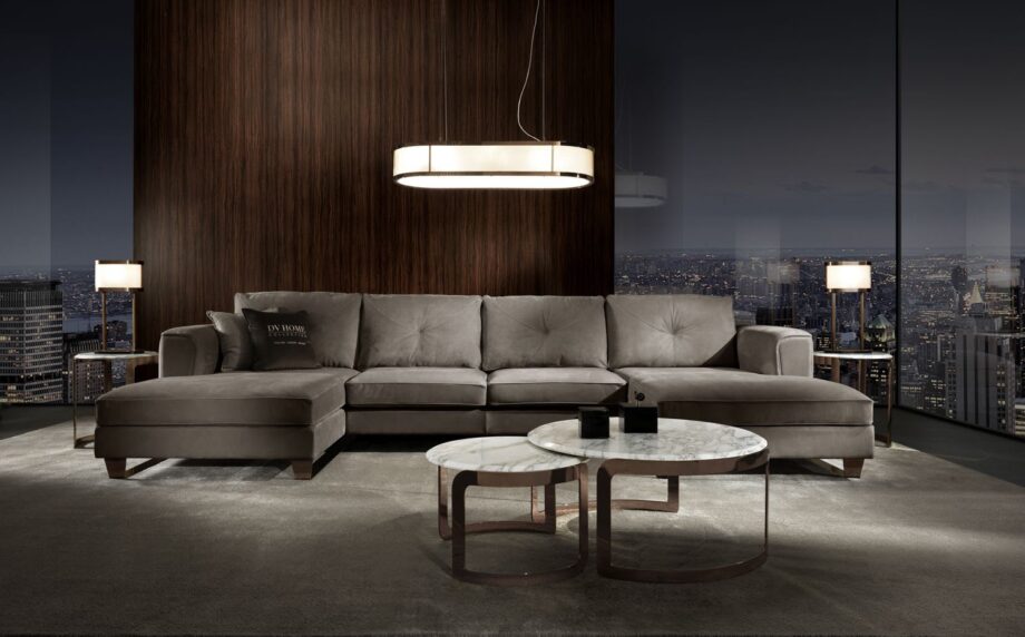 Coco coffee table | DV home. Elegant round coffee table with a metal base and luxurious marble top, handcrafted in Italy.
