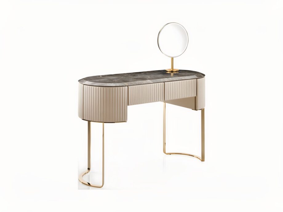 Soho console | DV home. Exquisite Art Deco console with curved sides and hidden drawer, crafted from premium Italian materials.