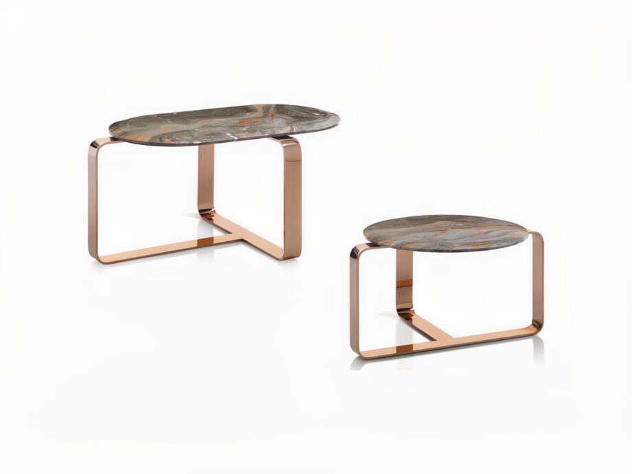Elite coffee table | DV home. Exquisite coffee tables blending luxurious marble tops with elegant metal bases, perfect for sophisticated interiors.