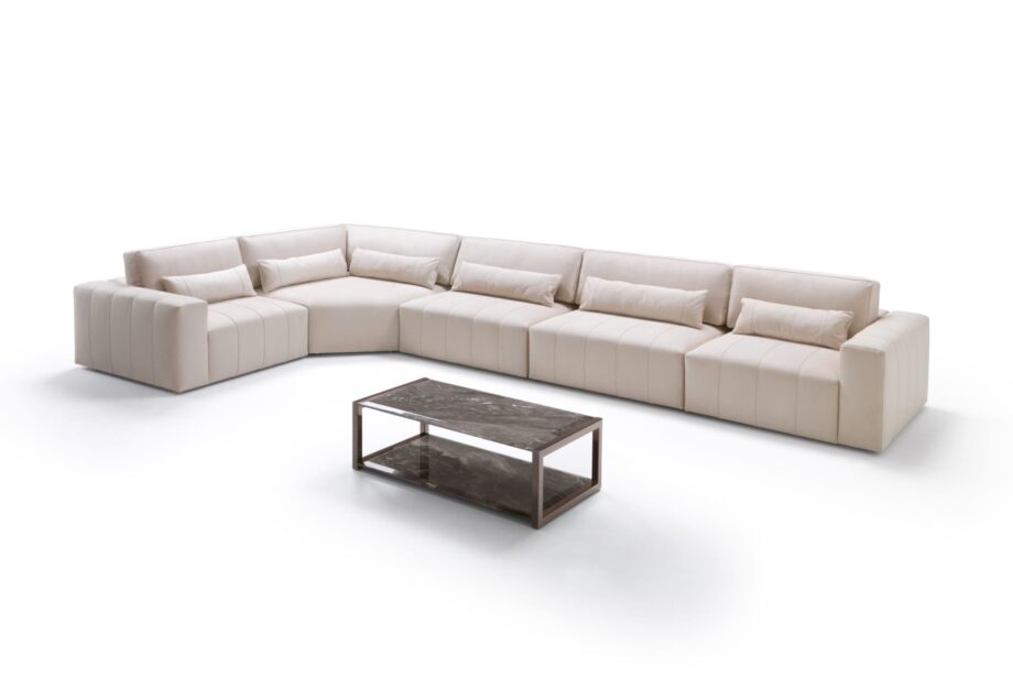 Edmond Lounge sofa | DV home. Elegant modular sofa with Italian design and luxurious upholstery, perfect for contemporary interiors.