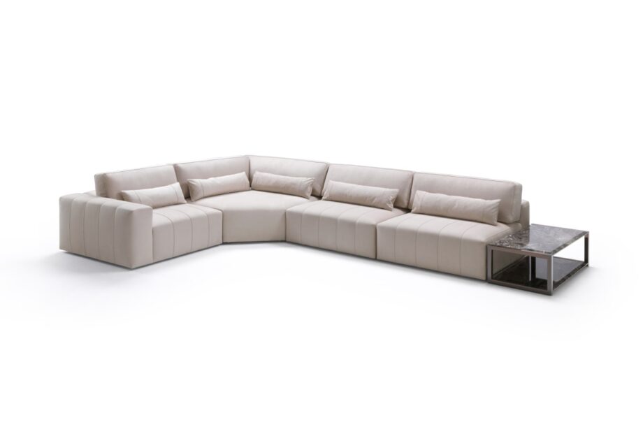 Edmond Lounge sofa | DV home. Elegant modular sofa with Italian design and luxurious upholstery, perfect for contemporary interiors.
