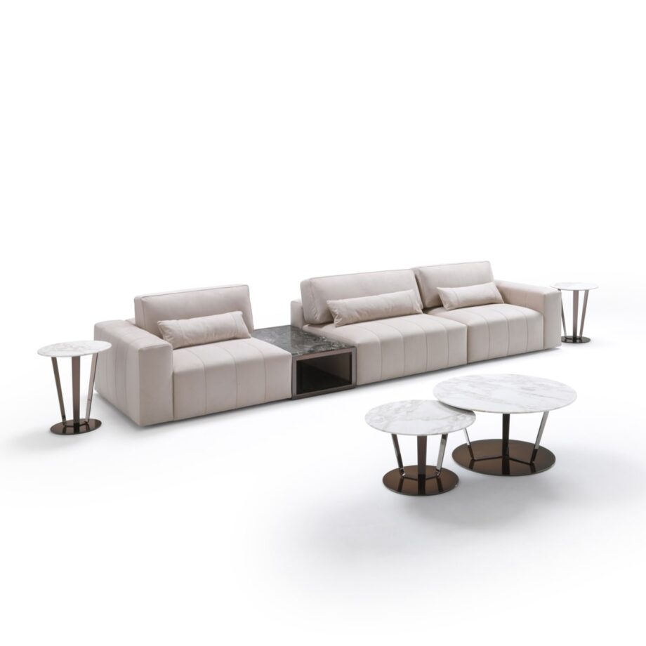 Edmond Lounge sofa | DV home. Elegant modular sofa with Italian design and luxurious upholstery, perfect for contemporary interiors.