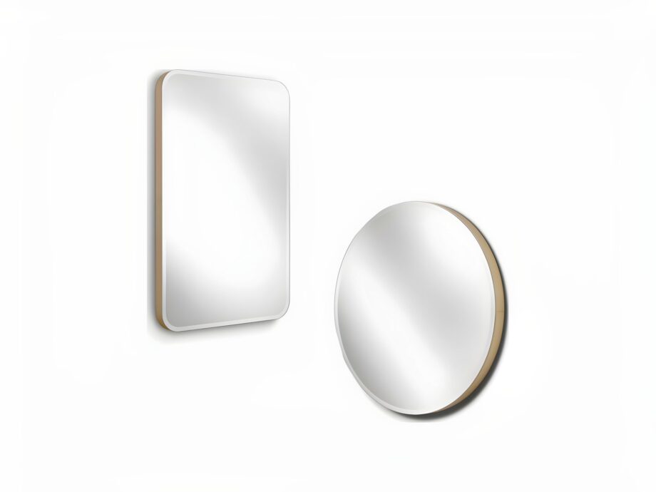Hollywood mirror | DV home. Exquisite Art Deco mirror with a solid wood frame, lavishly covered in fine leather, featuring a natural bevelled mirror.