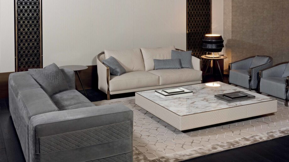 Hugo coffee table | Rugiano. Elegant coffee table with clean lines, perfect for modern and Art Deco interiors.