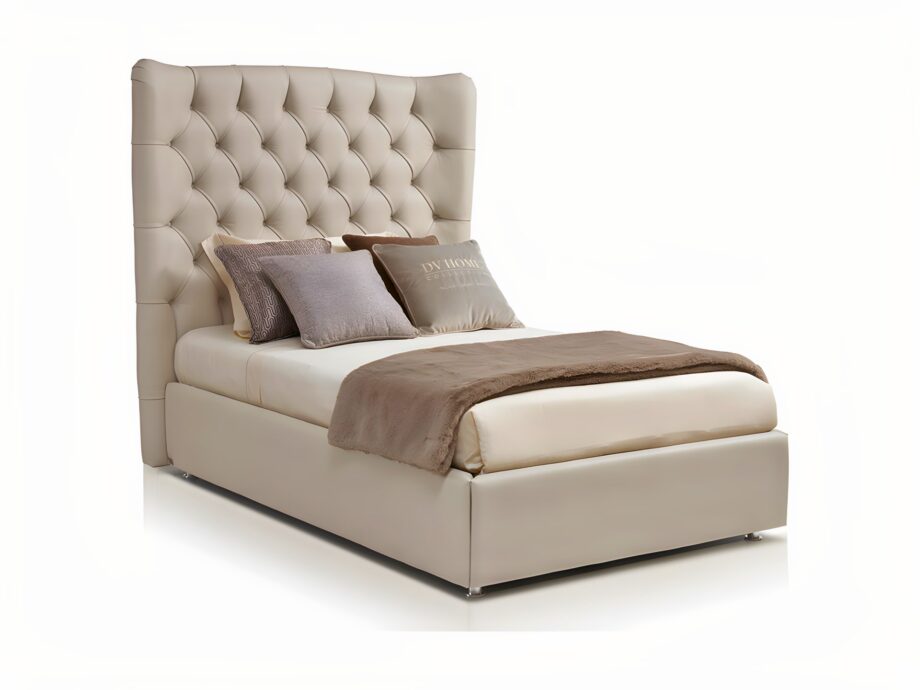 Vogue bed | DV home. A luxurious Italian upholstered bed with an elegant tufted headboard, designed for sophisticated bedrooms.