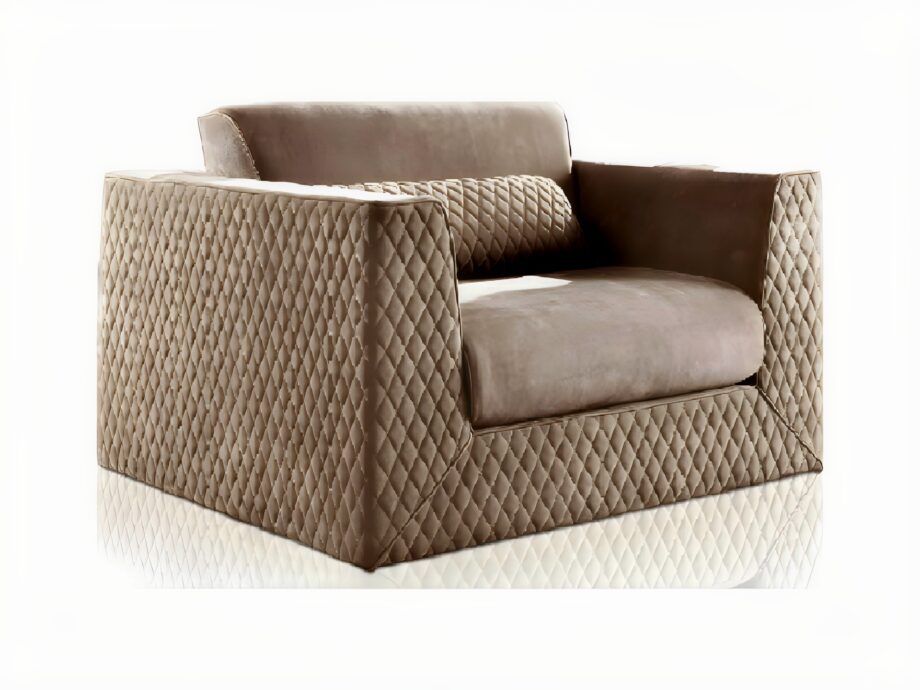 Cooper Quilt armchair | DV home. Exquisite armchair with unique quilted upholstery, handcrafted in Italy for ultimate comfort and luxury.