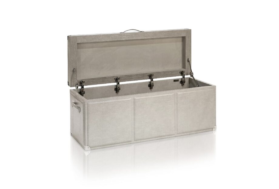 Adler chest of drawers | DV home. Handcrafted luxury trunk, Art Deco style, premium leather upholstery, versatile storage for elegant interiors.