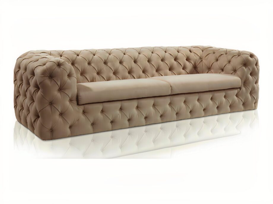 Chelsea sofa | DV home. Luxurious tufted sofa, handcrafted in Italy, offering unparalleled comfort and a sophisticated design, perfect for elegant living spaces.