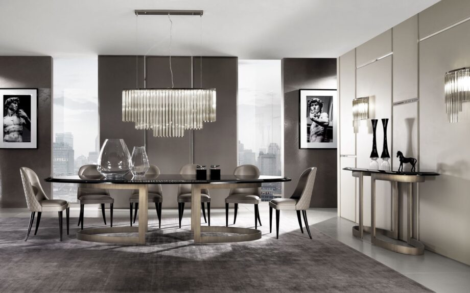 Form Prince console | DV home. Exquisite console featuring a unique base design and luxurious finishes, handcrafted in Italy for sophisticated interiors.