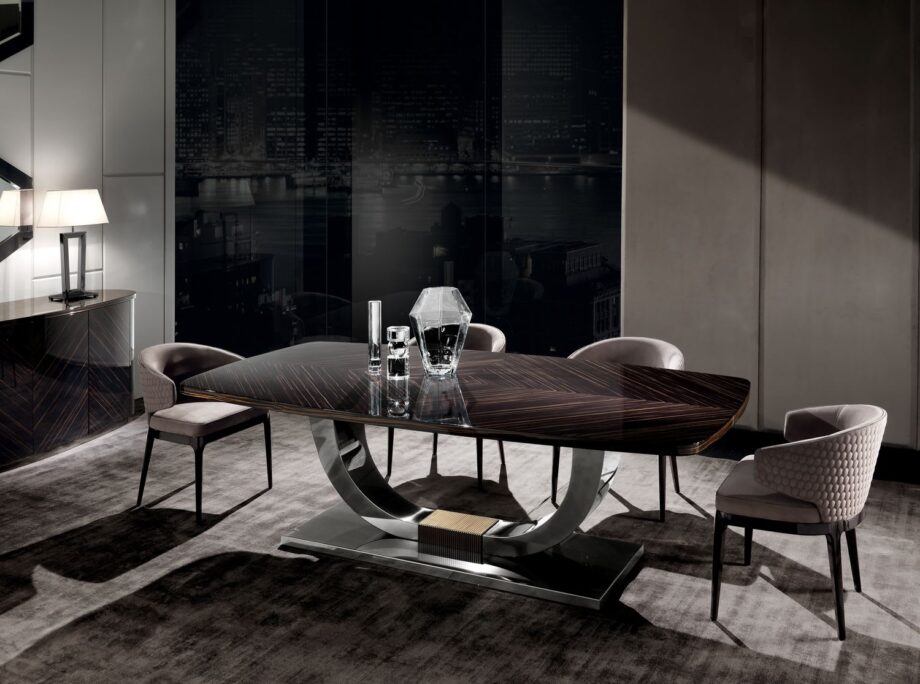 Egoist chair | DV home. Luxurious upholstered chair with a distinctive hexagon quilted back, offering exceptional comfort and refined Italian design.