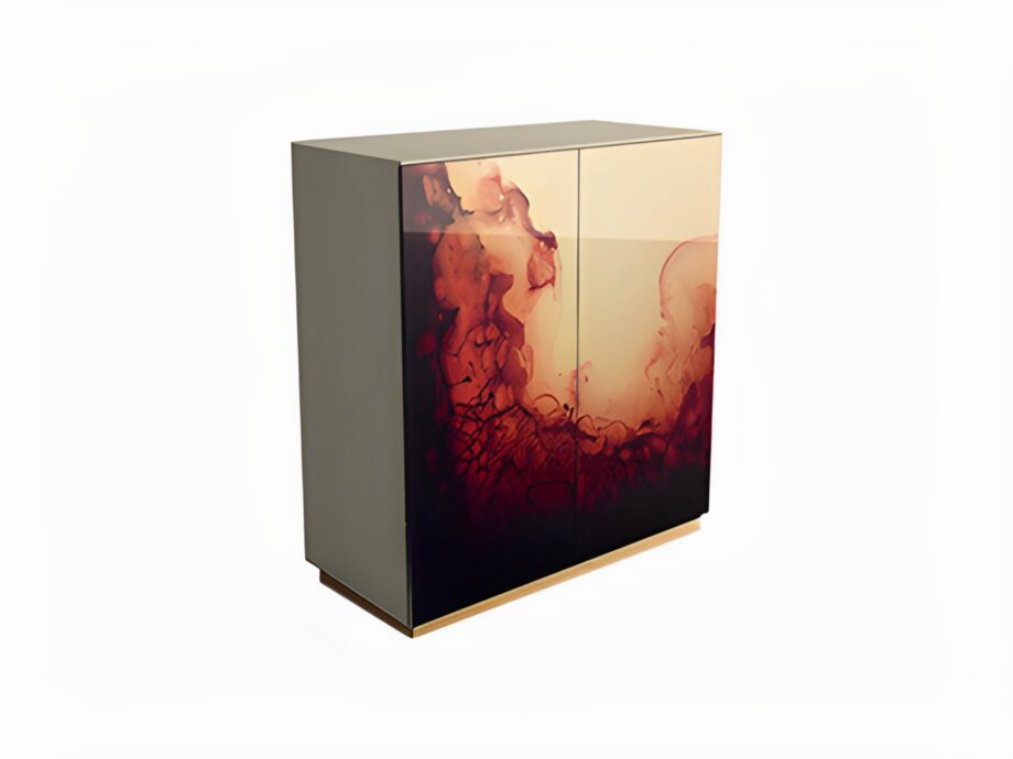 Atlanta bar cabinet | Rugiano. A luxurious, modern bar cabinet designed for sophisticated entertaining and elegant storage.