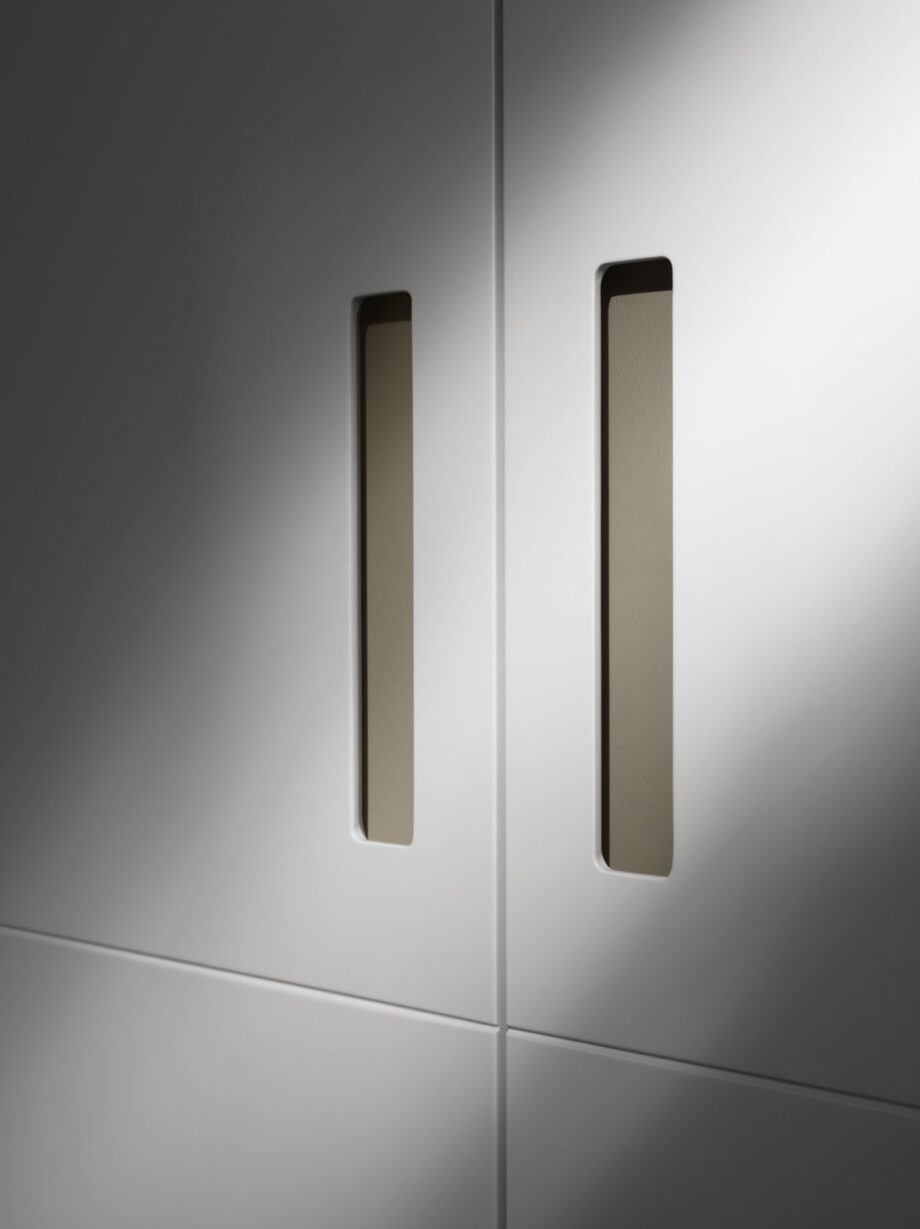Elite wardrobe | DV home. Custom-made luxury wardrobe with sleek sliding doors and refined material finishes.