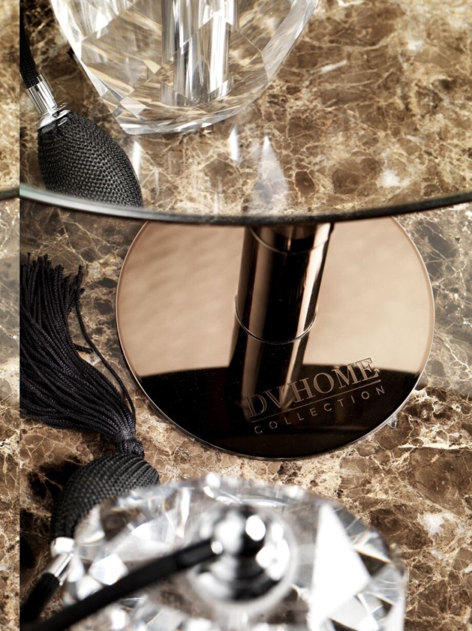 Envy Beauty mirror | DV home. Handcrafted Art Deco mirror with bevelled glass and luxurious stainless steel frame in various metallic finishes.