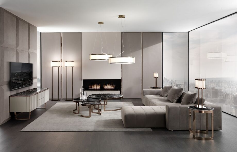 Edmond sofa | DV home. Refined sofa with a solid wood structure and high-quality fabric or leather upholstery, ensuring exceptional comfort.
