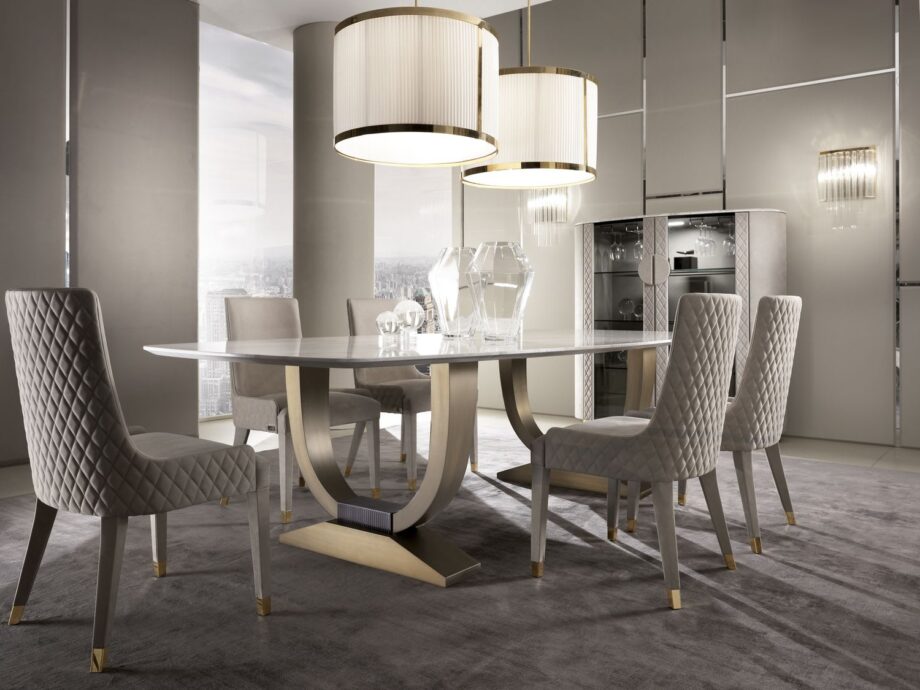 Byron chair | DV home. Hand-crafted Italian luxury chair with Art Deco influence, featuring a high quilted back and premium upholstery for ultimate comfort.