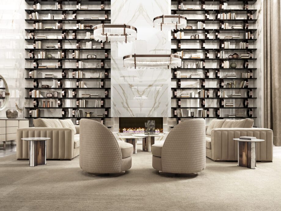 Charlotte armchair | DV home. Elegant swivel armchair with luxurious upholstery, perfect for comfort and style in any interior, handcrafted in Italy.
