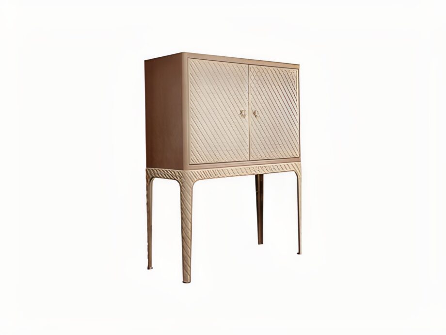 Ciry bar cabinet | Rugiano. Exquisite bar cabinet with geometric pattern, embodying modern elegance and functionality for any sophisticated space.