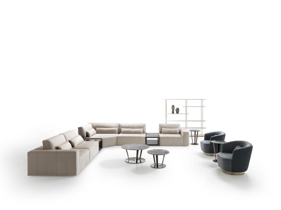 Edmond Lounge sofa | DV home. Elegant modular sofa with Italian design and luxurious upholstery, perfect for contemporary interiors.