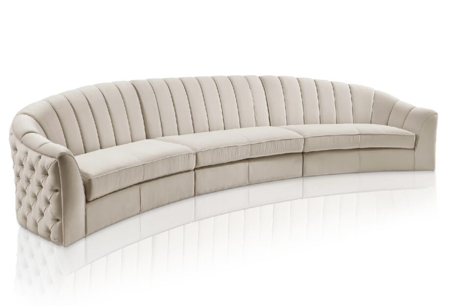 Epoque sofa | DV home. Exquisite Art Deco sofa with luxurious tufted upholstery, handcrafted in Italy for sophisticated interiors.