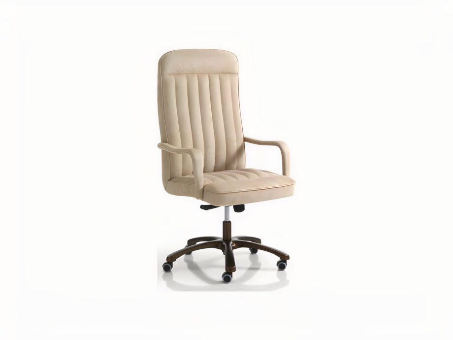 Beverly office chair | DV home. Luxurious swivel armchair with ergonomic design, high-quality upholstery, and a robust aluminium base, perfect for refined interiors.