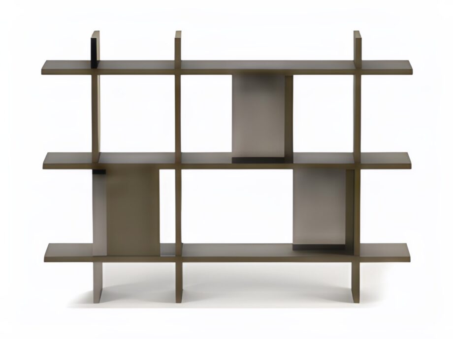 Asia bookcase | Rugiano. Modular high-end bookcase with luxurious upholstered structure and exquisite leather shelves, ideal for refined interiors.