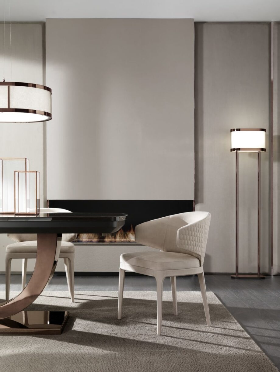 Heritage table | DV home. Exquisite extendable table with Art Deco allure, featuring luxurious finishes and versatile design for grand interiors.