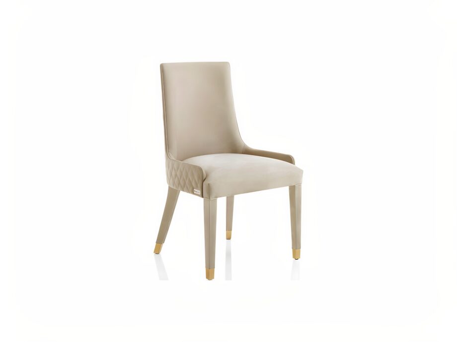 Byron chair | DV home. Hand-crafted Italian luxury chair with Art Deco influence, featuring a high quilted back and premium upholstery for ultimate comfort.