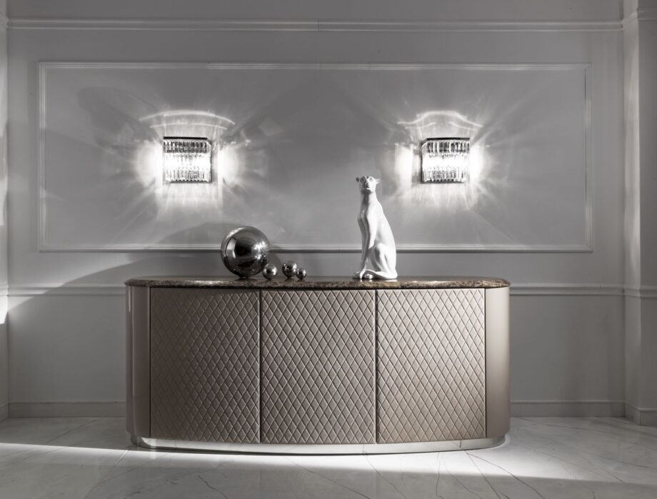 Vogue sideboard | DV home. An exquisite Art Deco sideboard offering luxurious storage with customizable finishes and premium materials for sophisticated interiors.