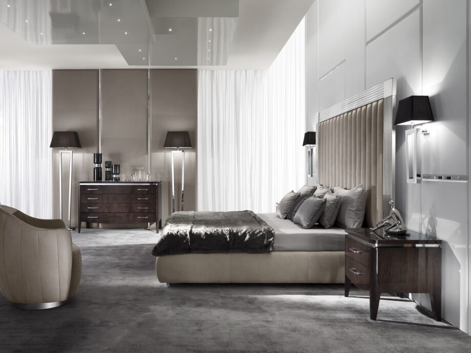 Egoist chest of drawers | DV home. A luxurious Art Deco chest of drawers, crafted from fine wood with stainless steel accents and soft-close drawers, perfect for elegant interiors.