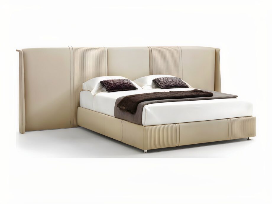 Coco Cannetè Maxi bed | DV home. Exquisite bed featuring unique cannetè processing, creating an atmosphere of luxury and comfort in the bedroom.