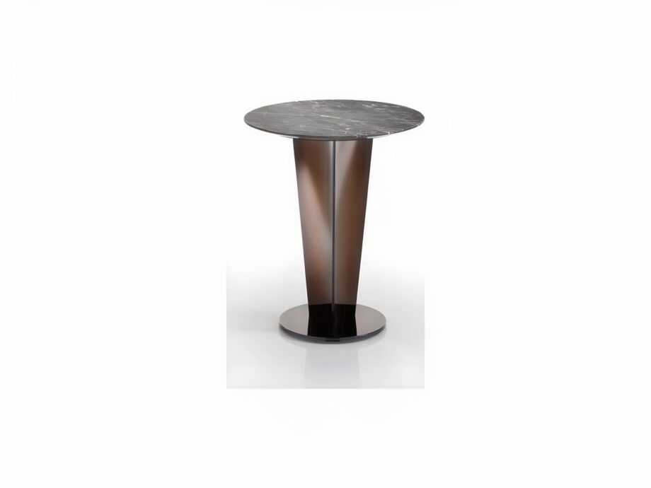 Stanley coffee table | DV home. Elegant Italian lamp table with a luxurious stainless steel base and exquisite marble or onyx top.