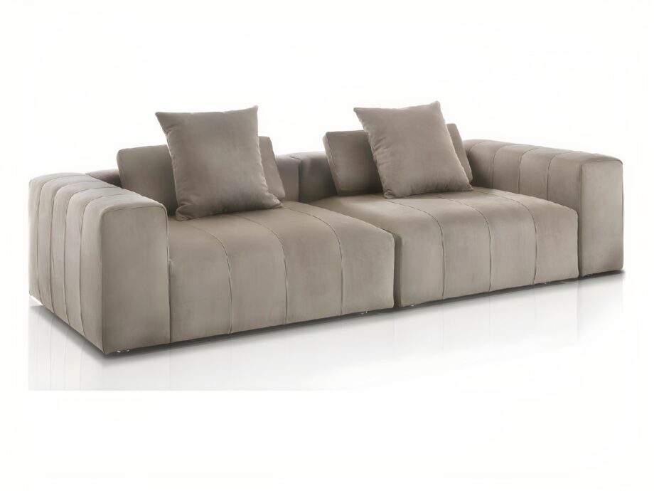 Edmond sofa | DV home. Refined sofa with a solid wood structure and high-quality fabric or leather upholstery, ensuring exceptional comfort.