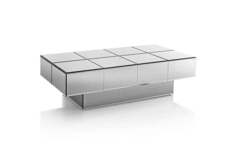 Envy Drawer coffee table | DV home. Exquisite coffee table with mirrored finish and hidden drawers, crafted in Art Deco style.