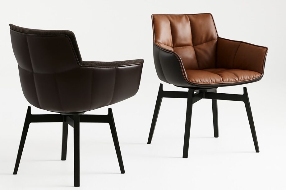 Husk chair | B&B Italia. Modern chair with soft, quilted cushions for comfort. Durable materials and color options available. Stylish and versatile.