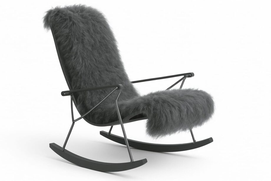 J.j. armchair | B&B Italia. Modern armchair with steel-rod frame, wood structure, and comfy polypropylene backrest. Stylish and lightweight design.