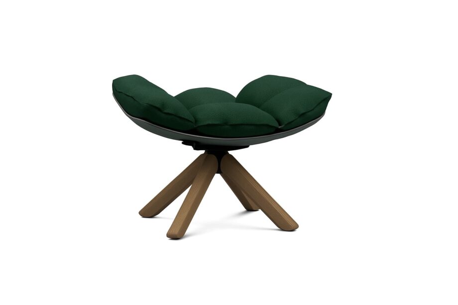 Husk pouf | B&B Italia. Unique pouf with ergonomic design, swivel base, and durable materials for comfort and style in any space.