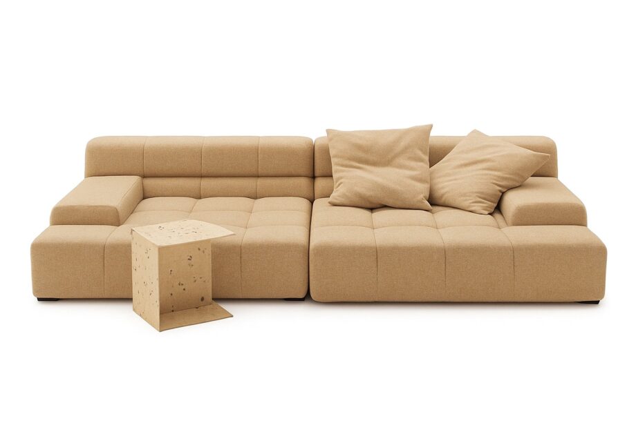 Tufty Time Leather sofa | B&B Italia. Modern, modular sofa with a casual lifestyle. Enhanced comfort, versatility, and unique design. Perfect for dynamic living spaces.