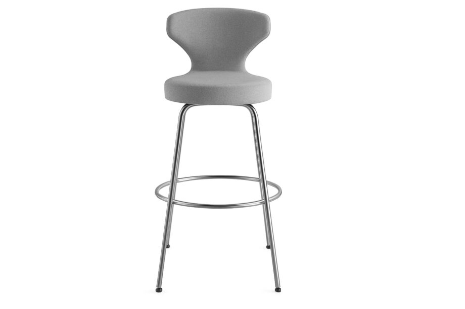 Papilio bar chair | B&B Italia. The bar chair provides maximum comfort with a spacious back and curved seat. Designed for relaxation and tranquillity.