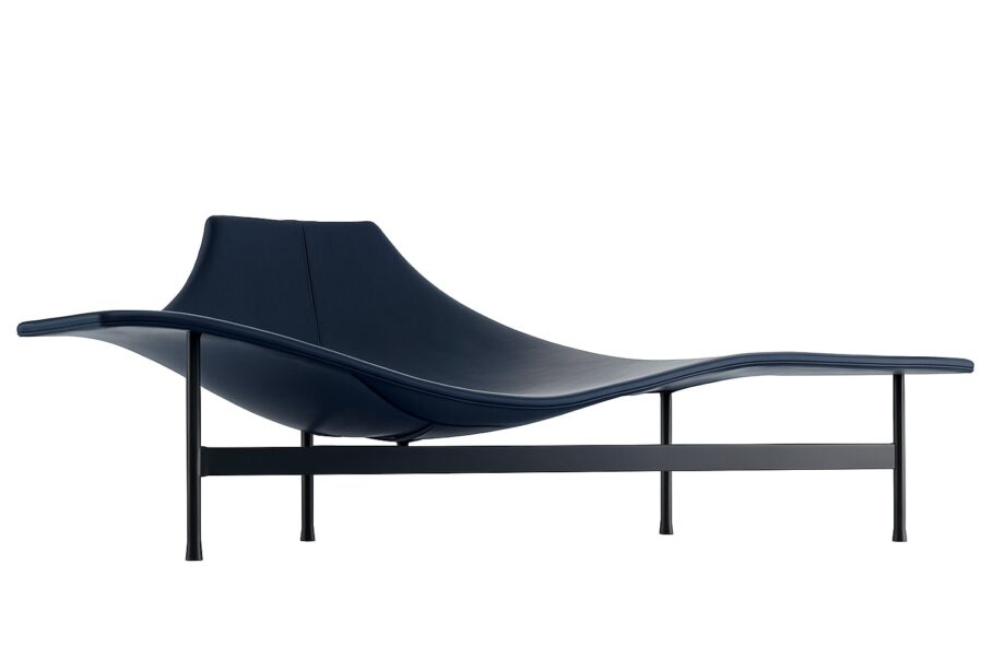 Terminal 1 chaise longue | B&B Italia. The chaise longue offers dual function as armchair, elegant design, sophisticated finish, and sculptural appearance, adding luxury to any space.