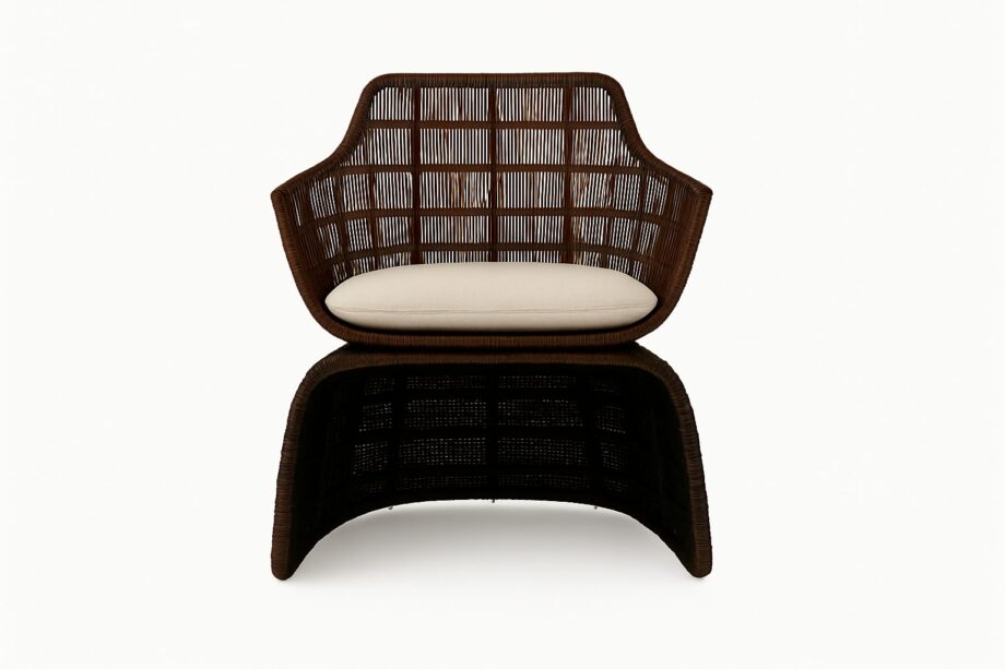 Crinoline outdoor armchair | B&B Italia. The outdoor armchair from the Crinoline series offers formal, soft, and sinuous design with varying shapes and heights.