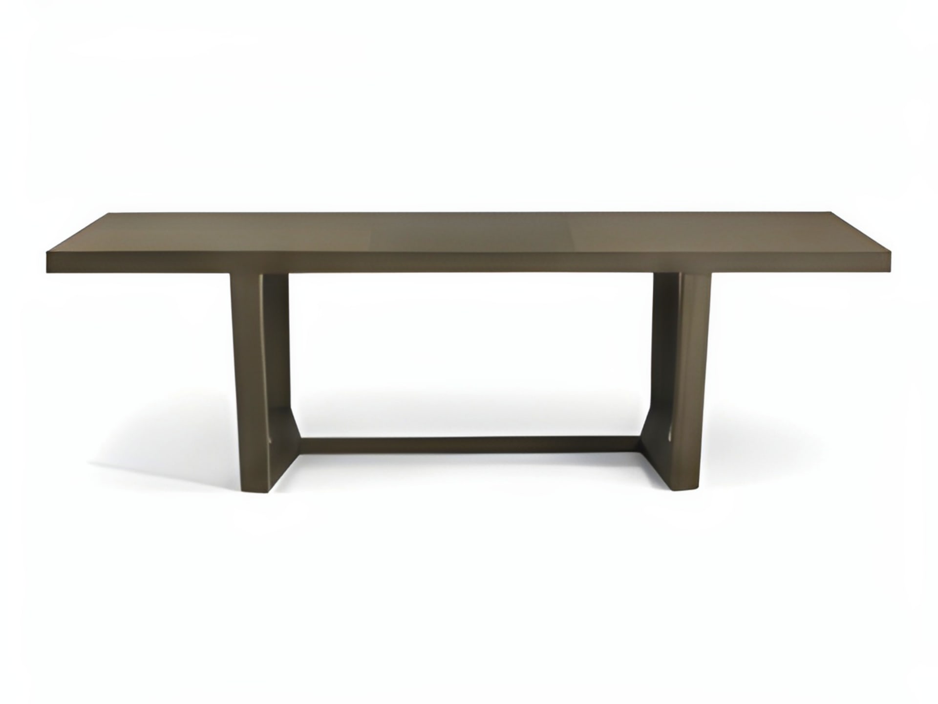 Cartesio table | ALF Dafre. Extendable table with a unique base and an extra thick tabletop for modern dining.