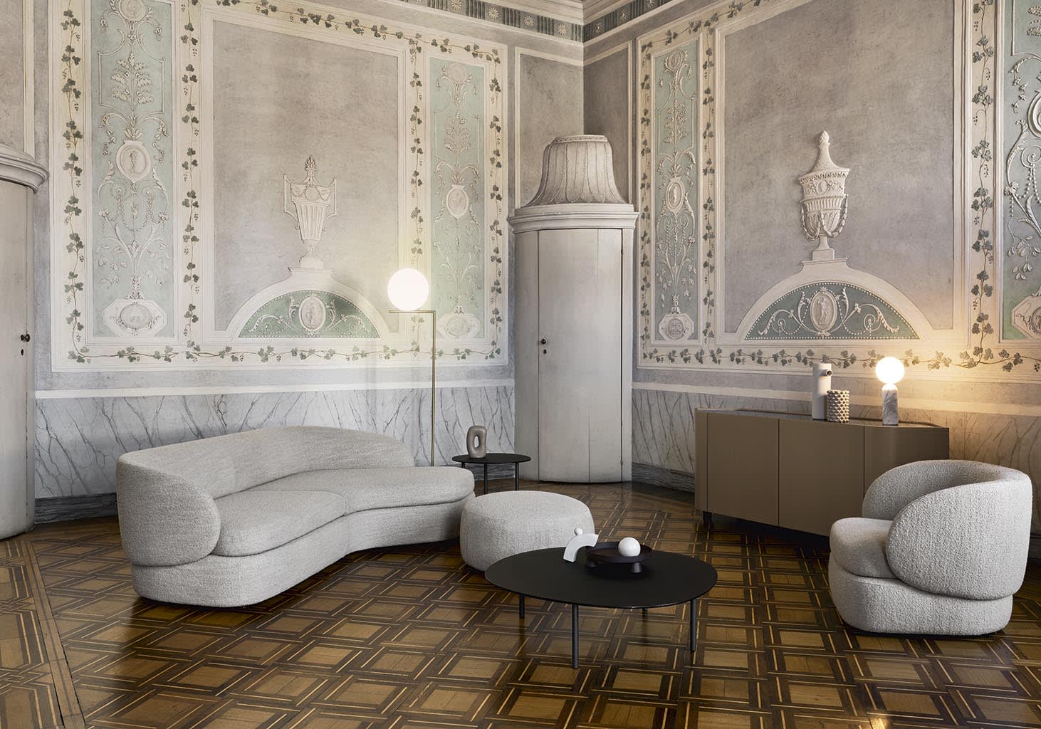 Sobi sofa | ALF Dafre. Modern sofa with clean lines and exceptional comfort for elegant interiors.